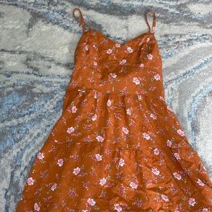 Orange with flowers Aeropostale dress